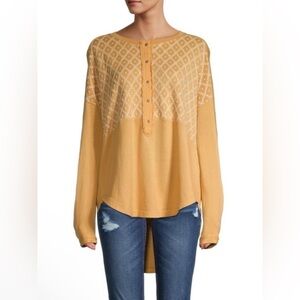 We The Free High-Low Mustard Top